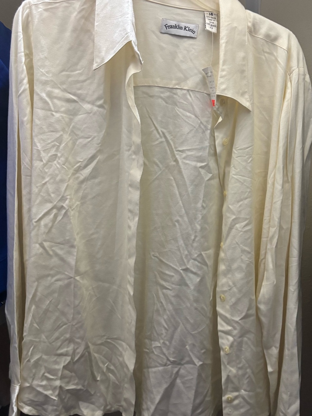 Women's Cream Button-Down Shirt